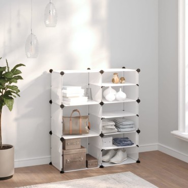 vidaXL Παπουτσοθήκη Διαφανής 84x31,5x93cm από Πολυπροπυλένιο