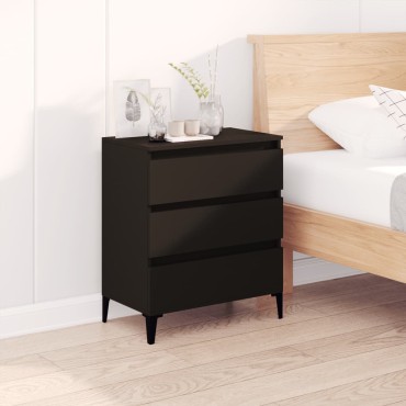 vidaXL Ντουλάπι Μαύρο 60x35x70cm από Επεξεργασμένο Ξύλο 1 τεμ.