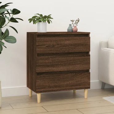 vidaXL Μπουφές Καφέ Δρυς 60x35x70cm από Επεξεργασμένο Ξύλο 1 τεμ.