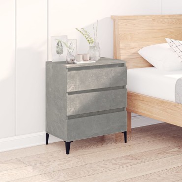 vidaXL Ντουλάπι Γκρι Σκυροδέματος 60x35x70cm Επεξεργασμένο Ξύλο 1 τεμ.