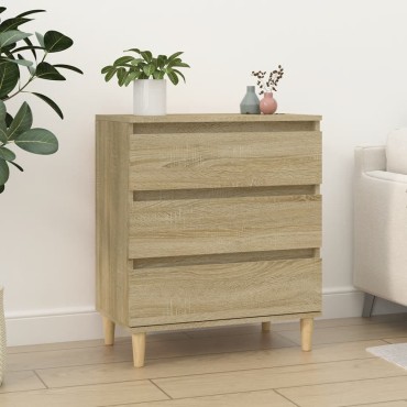 vidaXL Συρταριέρα Sonoma Δρυς 60x35x70cm Επεξεργασμένο Ξύλο 1 τεμ.