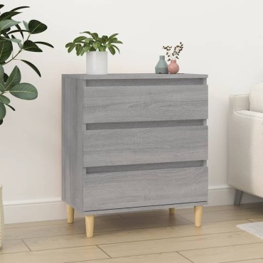 vidaXL Ντουλάπι Γκρι Sonoma 60x35x70cm από Επεξεργασμένο Ξύλο 1 τεμ.