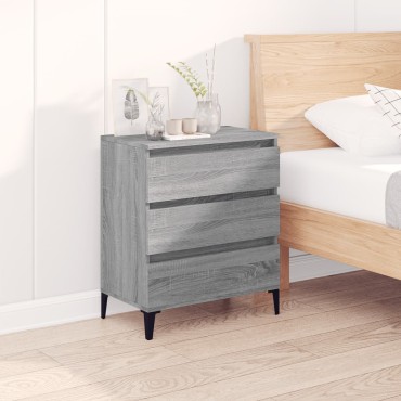 vidaXL Ντουλάπι Γκρι Sonoma 60x35x70cm από Επεξεργασμένο Ξύλο 1 τεμ.