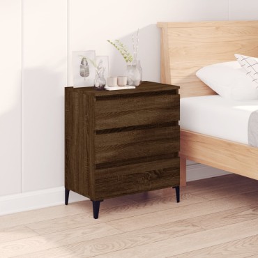 vidaXL Μπουφές Καφέ Δρυς 60x35x70cm από Επεξεργασμένο Ξύλο 1 τεμ.