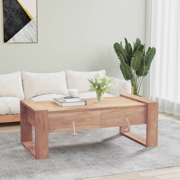 vidaXLΤραπεζάκι Σαλονιού 110x60x40cm από Μασίφ Ξύλο Teak 1 τεμ.
