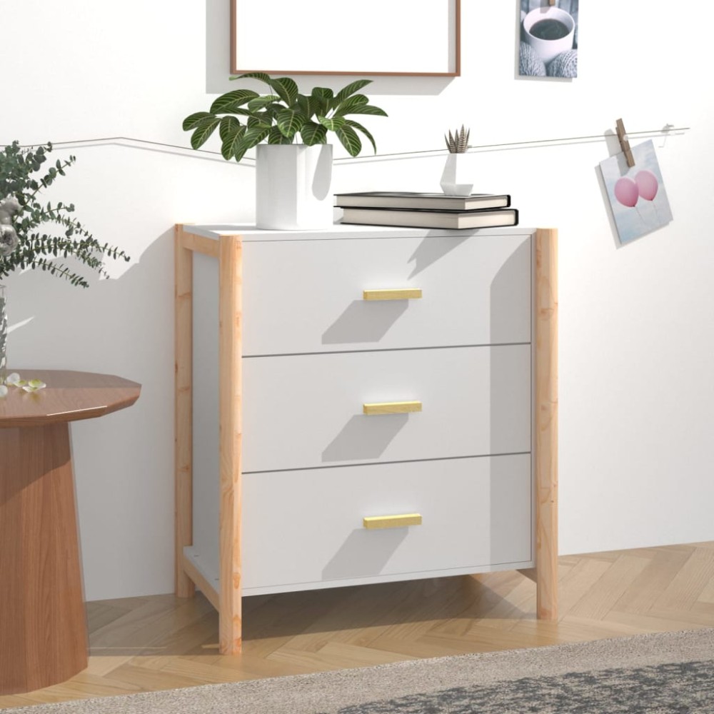 vidaXL Ντουλάπι Λευκό 62x38x70cm από Επεξεργασμένο Ξύλο 1 τεμ.