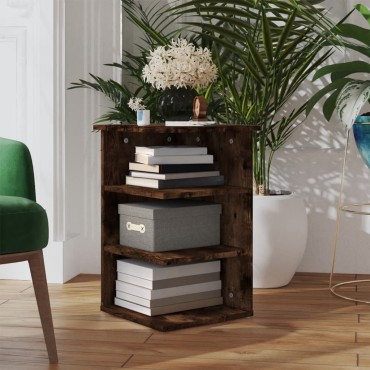vidaXL Βοηθητικό Ντουλάπι Καπνιστή Δρυς 35x35x55cm Επεξεργασμένο Ξύλο 1 τεμ.
