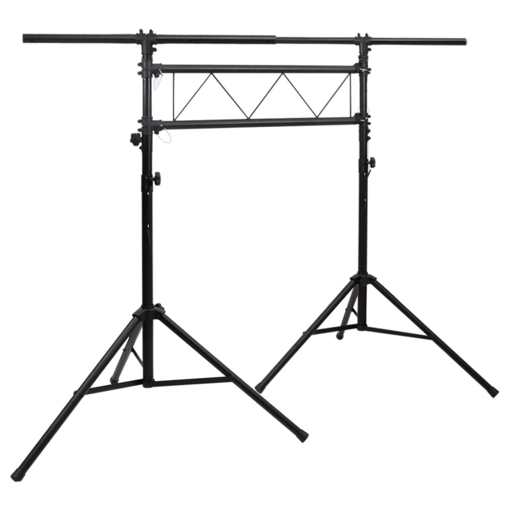 vidaXL Βάση Φωτισμού Μαύρη 238 x 115 x (180-300) εκ. Ατσάλινη