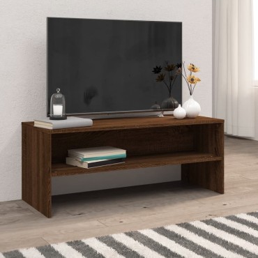 vidaXL Έπιπλο Τηλεόρασης Καφέ Δρυς 100x40x40cm Επεξεργασμένο Ξύλο