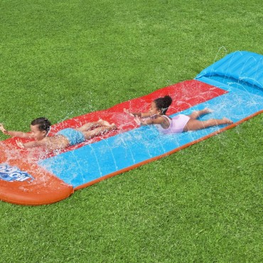 Bestway Νεροτσουλήθρα H2OGO Water Slide Tsunami Splash Ramp Double