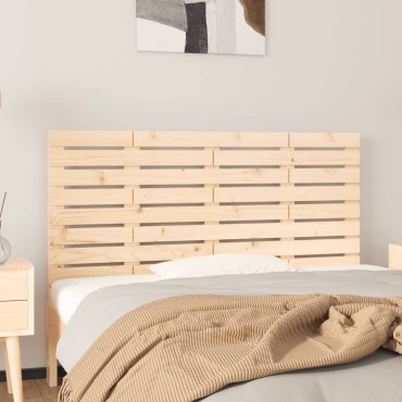 vidaXL Κεφαλάρι Επιτοίχιο 146x3x63cm από Μασίφ Ξύλο Πεύκου 1 τεμ.
