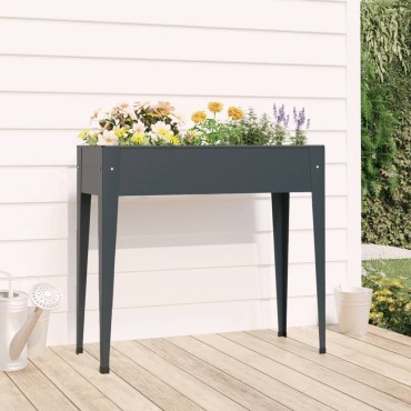 vidaXL Ζαρντινιέρα 100,5 x 40,5 x 90 εκ. Γαλβανισμένος Χάλυβας