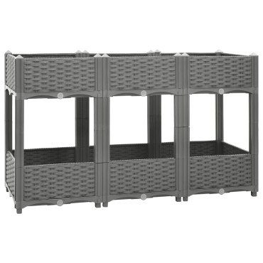 vidaXL Ζαρντινιέρα 120 x 40 x 71 εκ. από Πολυπροπυλένιο