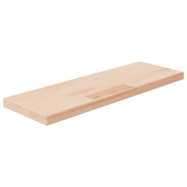 vidaXL Ράφι 60x20x2,5cm από Ακατέργαστο Μασίφ Ξύλο Δρυός 1 τεμ.