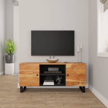 vidaXL Έπιπλο Τηλεόρασης 105x33x46cm από Μασίφ Ξύλο Ακακίας