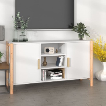 vidaXL Ντουλάπι Λευκό 107x38x60cm από Επεξεργασμένο Ξύλο 1 τεμ.