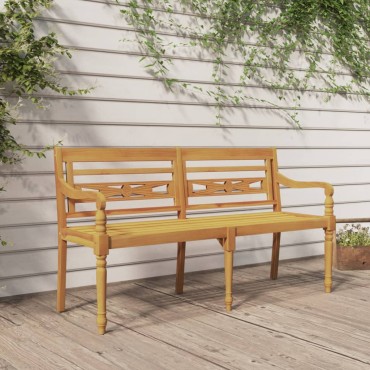 vidaXL Παγκάκι Batavia από Μασίφ Ξύλο Teak 150x51,5x84cm 1 τεμ.