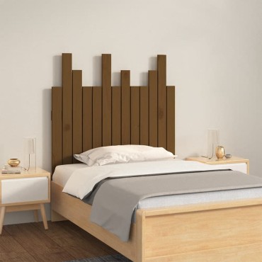 vidaXL Κεφαλάρι Τοίχου Μελί 82,5x3x80cm από Μασίφ Ξύλο Πεύκου 1 τεμ.