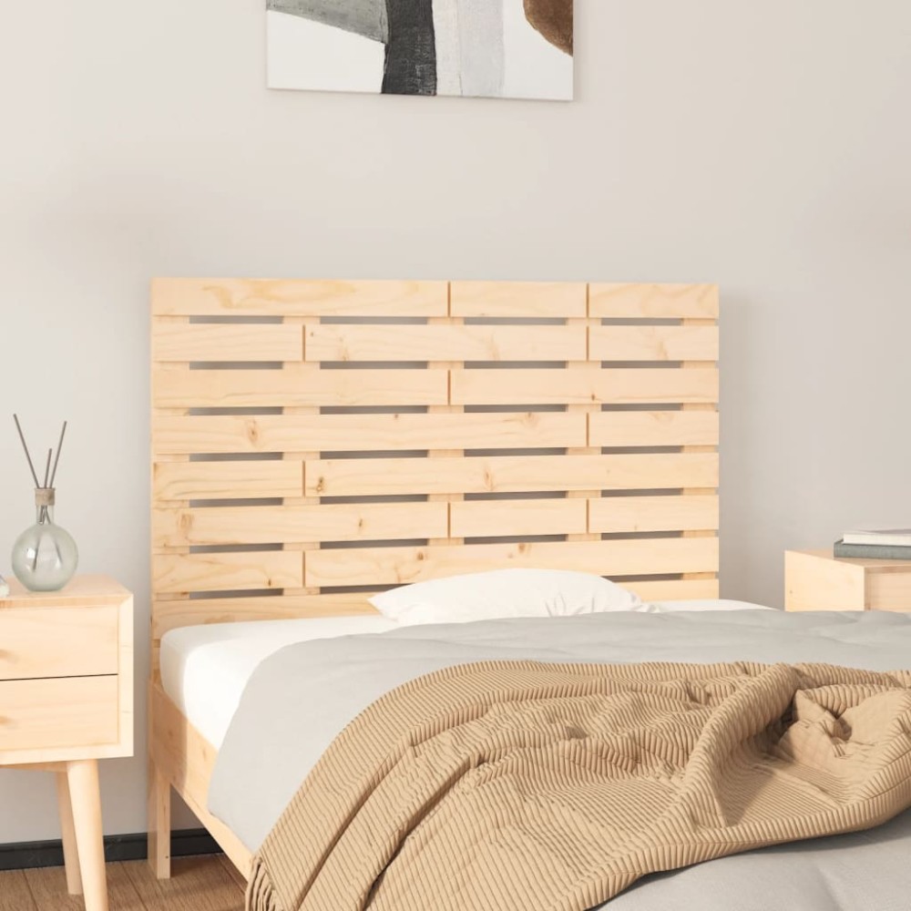 vidaXL Κεφαλάρι Επιτοίχιο 81x3x63cm από Μασίφ Ξύλο Πεύκου 1 τεμ.