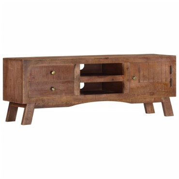 vidaXL Έπιπλο Τηλεόρασης 110x30x40cm από Ακατέργαστο Ξύλο Μάνγκο