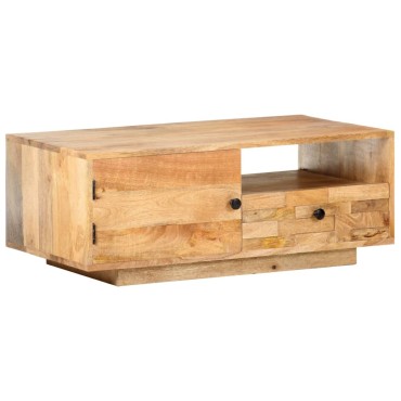 vidaXL Τραπεζάκι Σαλονιού 90x50x35cm από Μασίφ Ξύλο Μάνγκο 1 τεμ.
