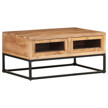 vidaXL Τραπεζάκι Σαλονιού 90x60x40cm από Μασίφ Ξύλο Ακακίας 1 τεμ.
