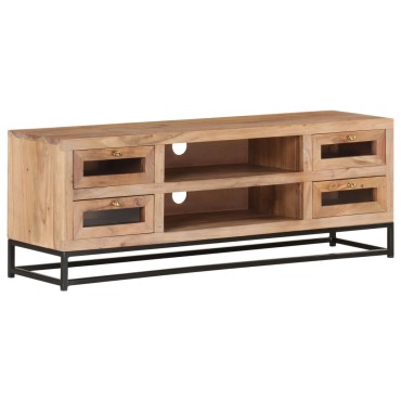 vidaXL Έπιπλο Τηλεόρασης 110x30x40cm από Μασίφ Ξύλο Ακακίας