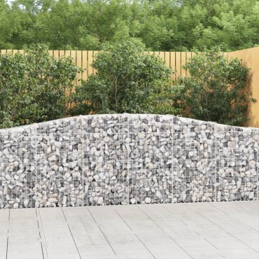 vidaXL Συρματοκιβώτια Τοξωτά 20 τεμ. 400x30x80/100 εκ. Γαλβαν. Ατσάλι