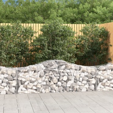 vidaXL Συρματοκιβώτια Τοξωτά 13 τεμ. 200x50x60/80 εκ. Γαλβαν. Ατσάλι