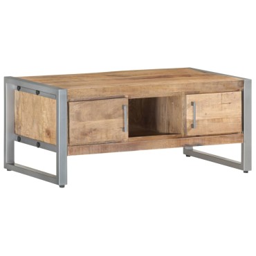 vidaXL Τραπεζάκι Σαλονιού 95x50x40cm από Ακατέργαστο Ξύλο Μάνγκο 1 τεμ.