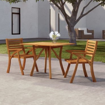 vidaXL Τραπέζι Κήπου 85x85x75cm από Μασίφ Ξύλο Ακακίας 1 τεμ.