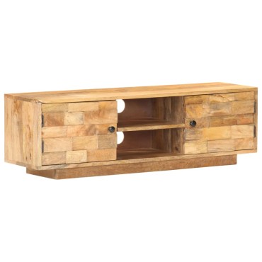 vidaXL Έπιπλο Τηλεόρασης 116x30x35cm από Μασίφ Ξύλο Μάνγκο