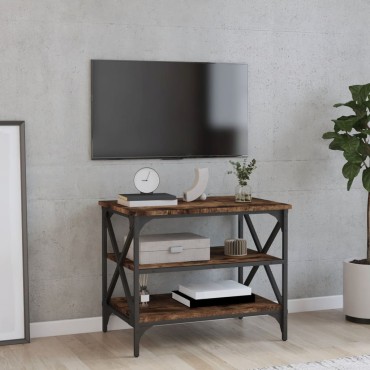 vidaXL Έπιπλο Τηλεόρασης Καπνιστή Δρυς 60x40x50cm Επεξ. Ξύλο 1 τεμ.