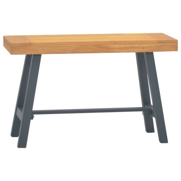 vidaXL Παγκάκι από Μασίφ Ξύλο Teak 80x30x50cm 1 τεμ.