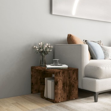 vidaXL Βοηθητικό Τραπέζι Καπνιστή Δρυς 59x36x38cm Επεξεργασμένο Ξύλο 1 τεμ.