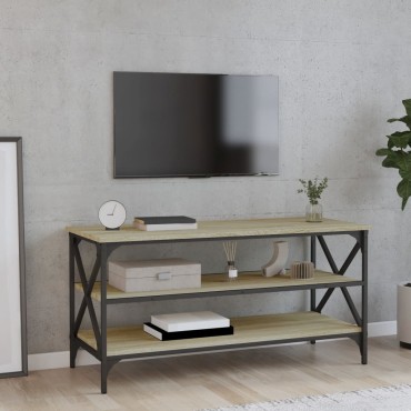 vidaXL Έπιπλο Τηλεόρασης Sonoma Δρυς 100x40x50cm Επεξ. Ξύλο 1 τεμ.