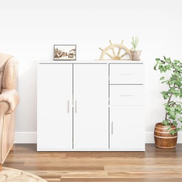 vidaXL Ντουλάπι Λευκό 91x29,5x75cm από Επεξεργασμένο Ξύλο 1 τεμ.
