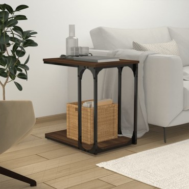vidaXL Βοηθητικό Τραπέζι Καφέ Δρυς 50x35x52cm Επεξεργασμένο Ξύλο 1 τεμ.