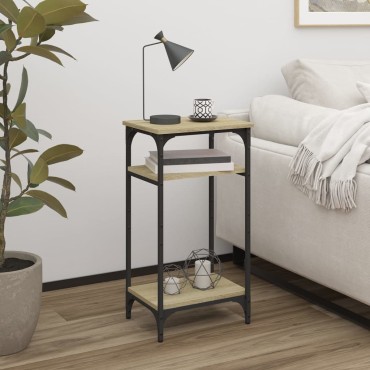 vidaXL Βοηθητικό Τραπέζι Sonoma Δρυς 40x30x75cm Επεξεργασμένο Ξύλο 1 τεμ.