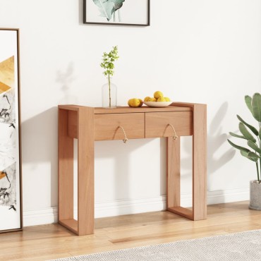 vidaXL Τραπέζι Κονσόλα 90x35x75cm από Μασίφ Ξύλο Teak 1 τεμ.