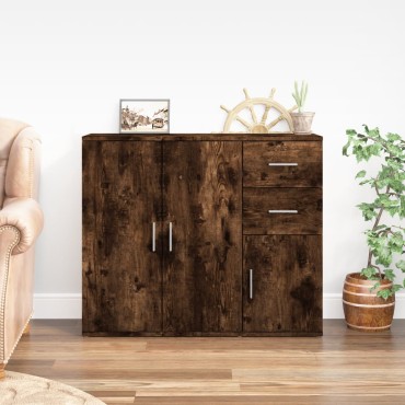 vidaXL Ντουλάπι Καπνιστή Δρυς 91x29,5x75cm από Επεξεργασμένο Ξύλο 1 τεμ.