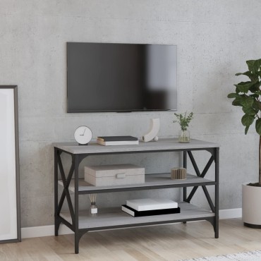 vidaXL Έπιπλο Τηλεόρασης Γκρι Sonoma 80x40x50cm από Επεξεργ. Ξύλο 1 τεμ.