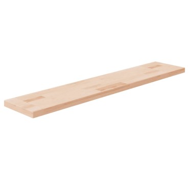vidaXL Ράφι 100x20x2,5cm από Ακατέργαστο Μασίφ Ξύλο Δρυός 1 τεμ.
