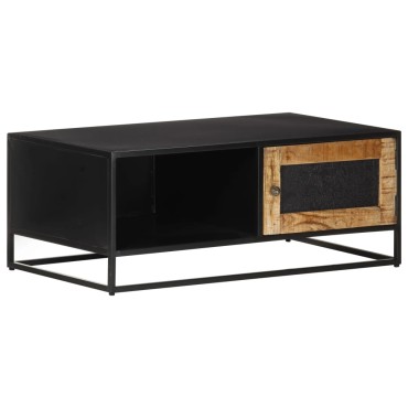 vidaXL Τραπεζάκι Σαλονιού 90x50x35cm από Ακατέργαστο Ξύλο Μάνγκο 1 τεμ.