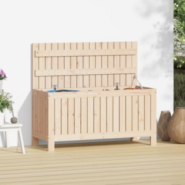 vidaXL Μπαούλο Αποθήκευσης Κήπου 76x42,5x54cm Μασίφ Ξύλο Πεύκου 1 τεμ.