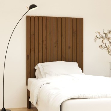 vidaXL Κεφαλάρι Τοίχου Μελί 95,5x3x110cm από Μασίφ Ξύλο Πεύκου 1 τεμ.