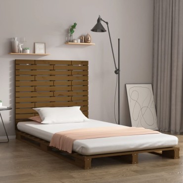 vidaXL Κεφαλάρι Τοίχου Μελί 81x3x91,5cm από Μασίφ Ξύλο Πεύκου 1 τεμ.