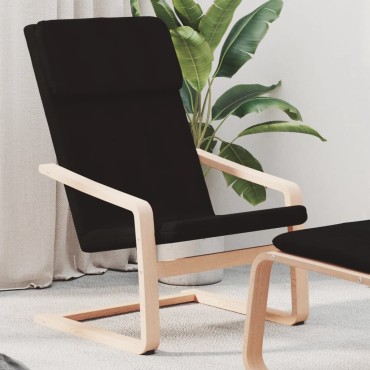 vidaXL Πολυθρόνα Relax Μαύρη Υφασμάτινη 59x82x98cm 1 τεμ.