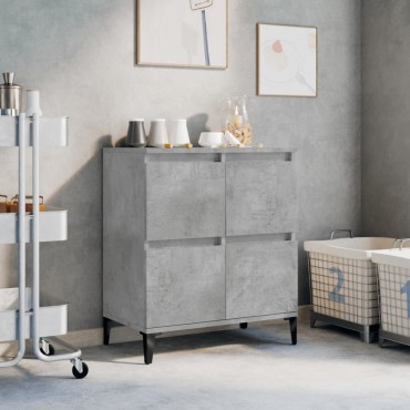 vidaXL Ντουλάπι Γκρι Σκυροδέματος 60x35x70cm Επεξεργασμένο Ξύλο 1 τεμ.