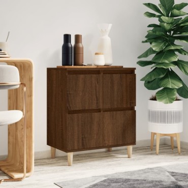 vidaXL Μπουφές Καφέ Δρυς 60x35x70cm από Επεξεργασμένο Ξύλο 1 τεμ.